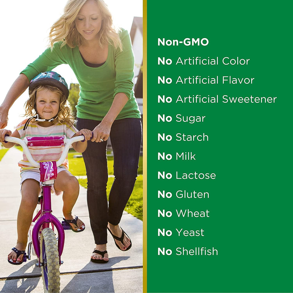 Nature's Bounty softgels easy-swallow feature designed for comfortable daily routine.