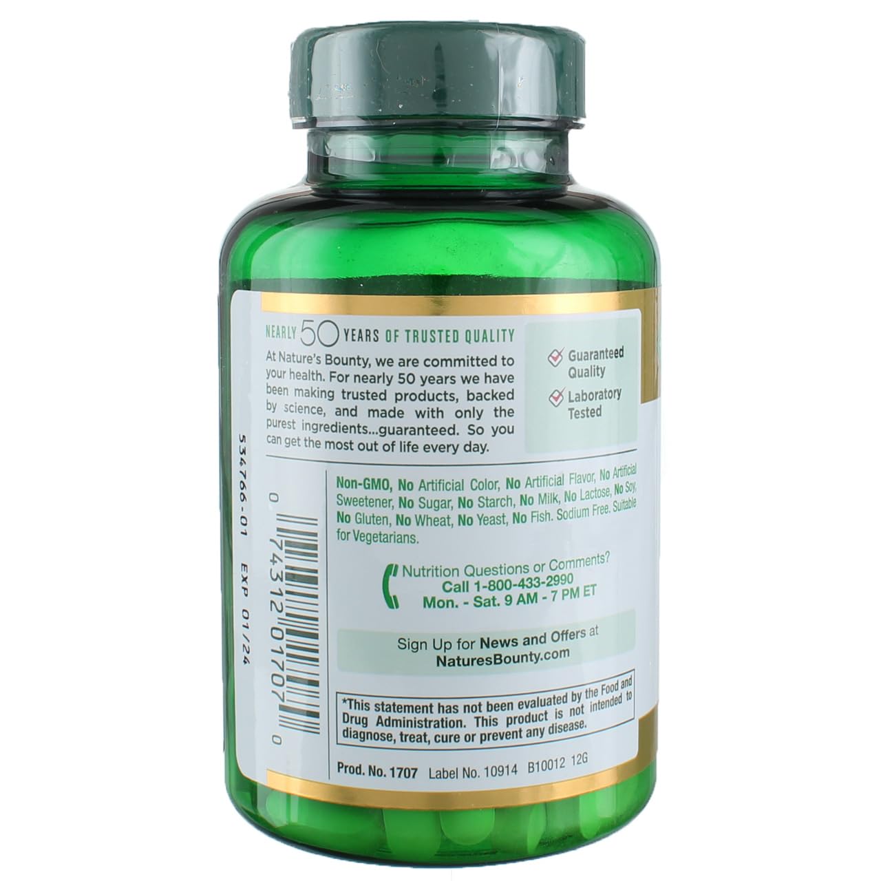 Nature's Bounty Vitamin C 1000mg pack3 bottle side view for daily wellness