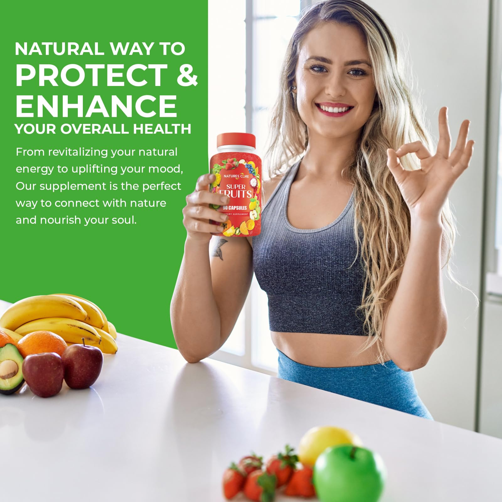 Nature's Core USA-made facility badge, trusted quality and safety.