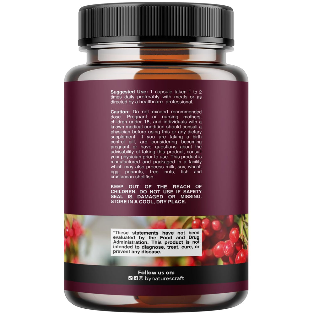 Nature's Craft label closeup showing herbal blend for kidney detox support