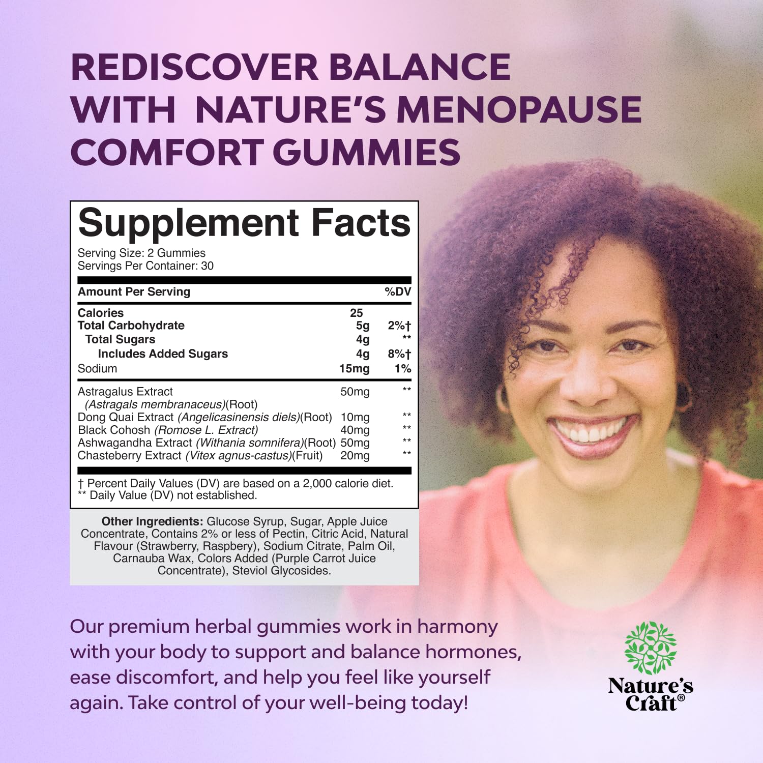 Nature's Craft daily gummy ritual shown with a mug for convenient wellness.