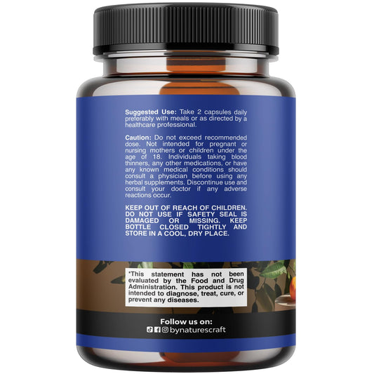 Nature's Craft Diosmin Hesperidin capsules—easy daily supplement for vein comfort