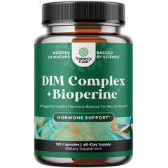 Natures Craft Extra Strength DIM supplement bottle ready for daily hormone balance