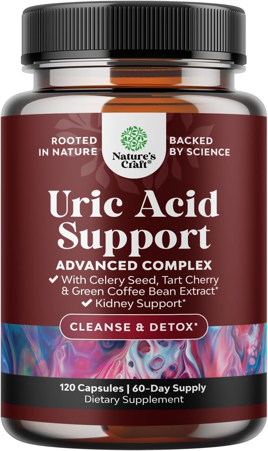 Natures Craft Green Coffee Bean Extract bottle on white surface for daily detox support