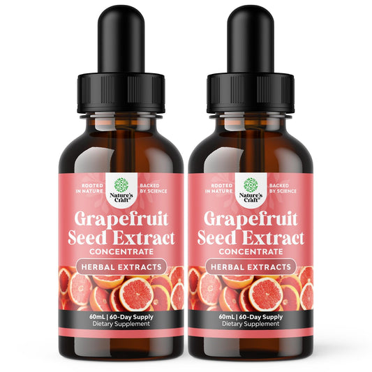 Natures Craft GSE drops bottle ready for daily use and immune support.