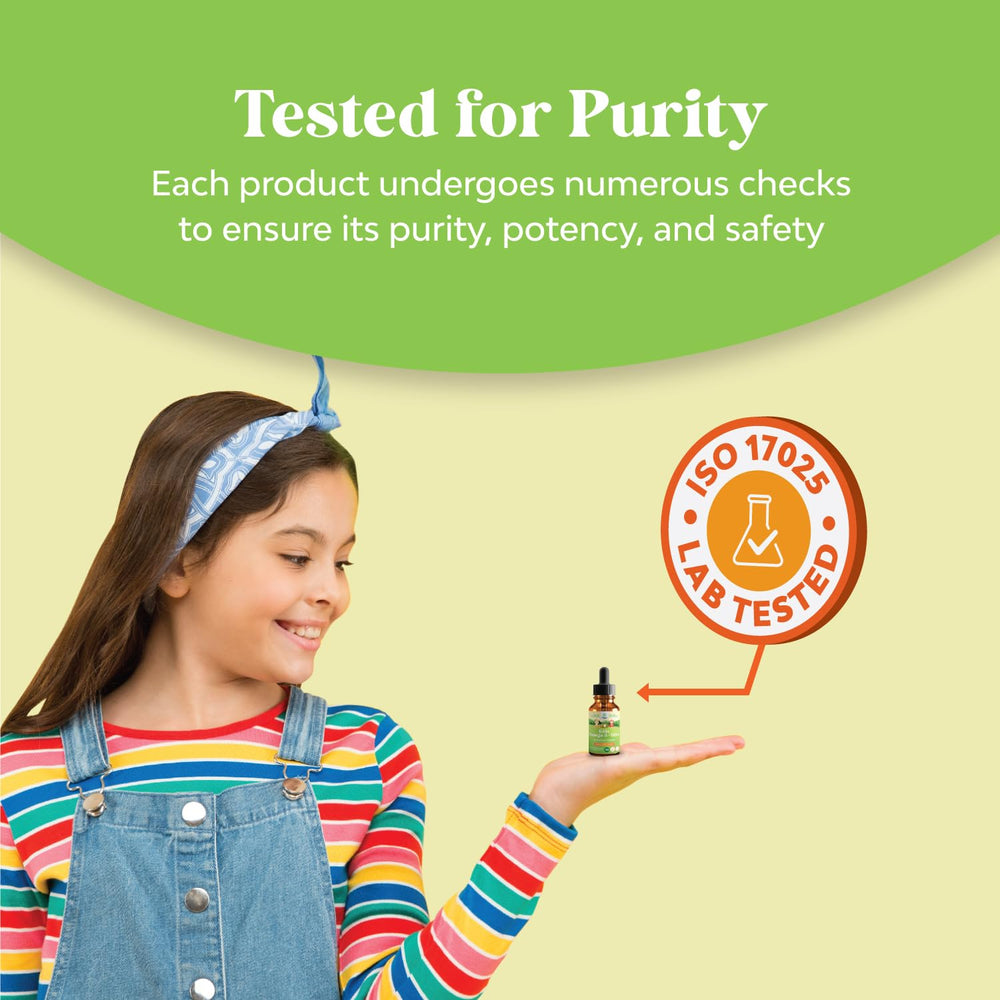 Natures Craft Kids DHA Drops daily dose tip on bottle