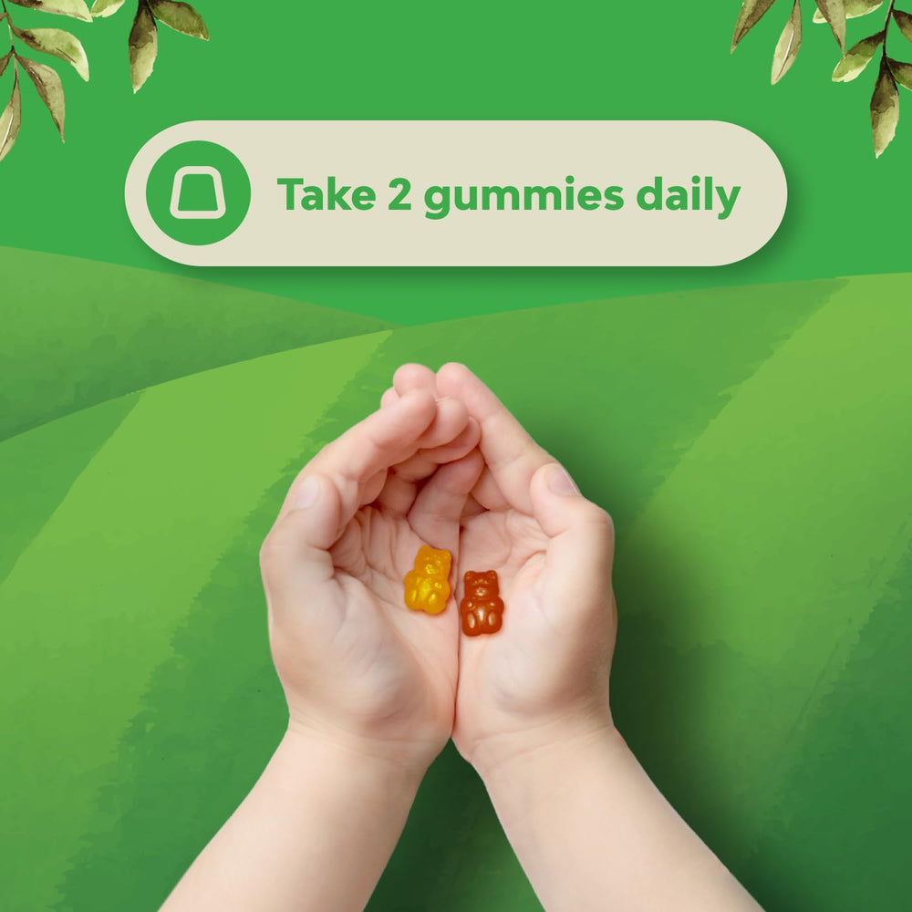 Natures Craft Kids Multivitamin Gummies with zinc and vitamins A–E for daily nutrition.