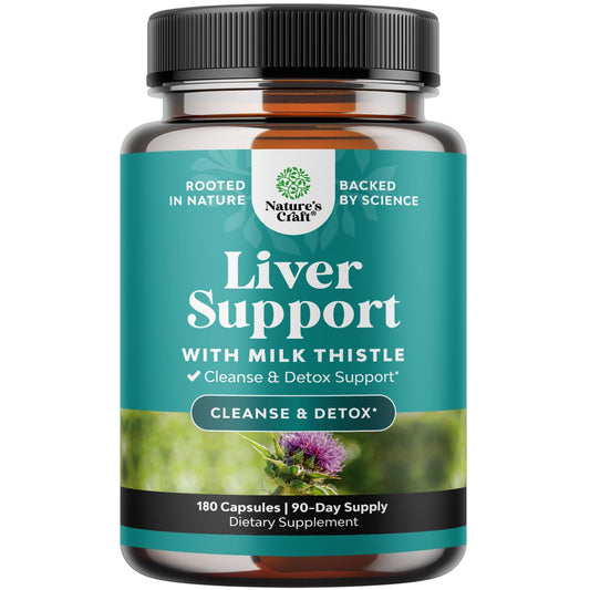 Natures Craft Liver Cleanse bottle front with compact capsules for daily liver support