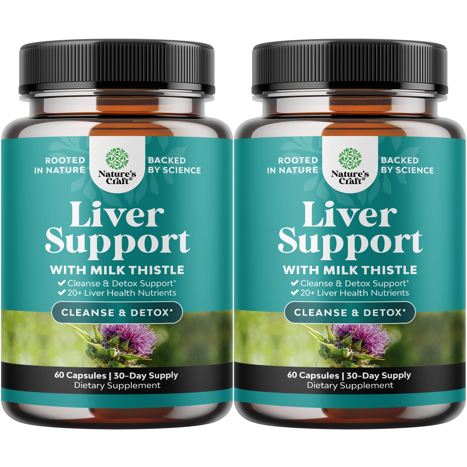Natures Craft Liver Cleanse bottle promotes daily liver support.