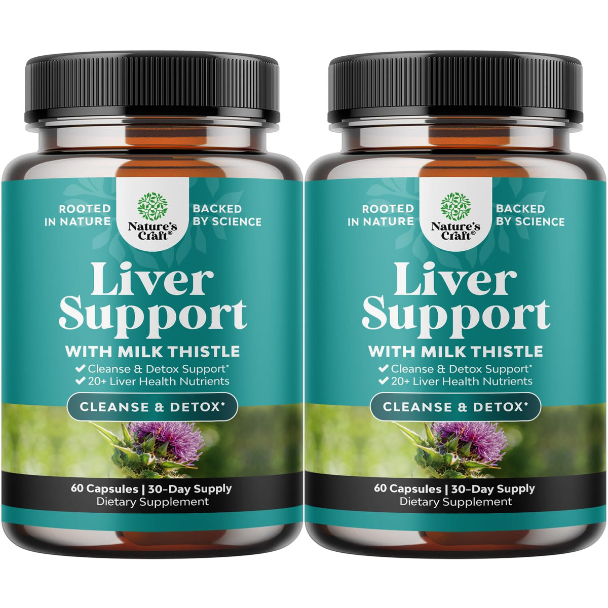 Natures Craft Liver Cleanse bottle promotes daily liver support.