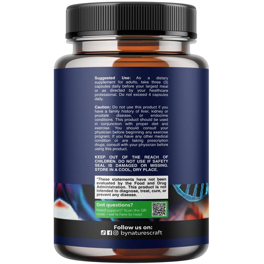 Natures Craft maca root tablets for vitality and sperm quality
