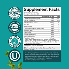 Natures Craft Milk Thistle Complex capsules in bottle for antioxidants