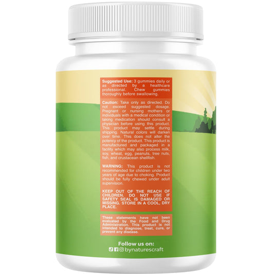 Natures Craft Omega DHA Gummies for Kids close-up of fruity chews