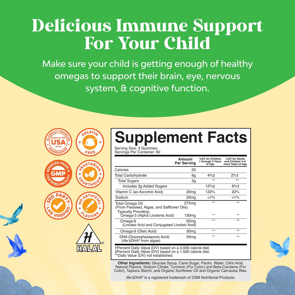 Natures Craft Omega DHA Gummies for Kids flavors that appeal to children