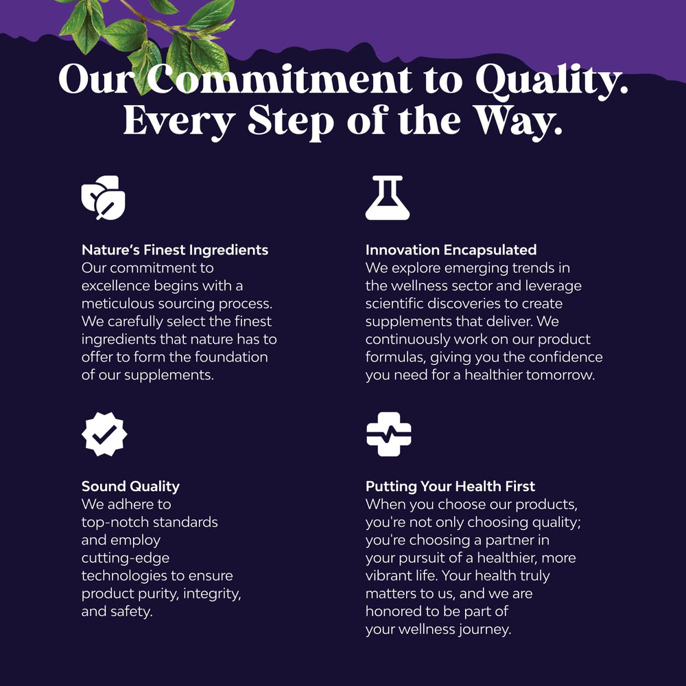 Natures Craft Packaging label close-up with branding and supplement facts