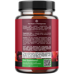 Natures Craft Pomegranate Extract Pill closeup shows real fruit powder for polyphenol-rich daily use.