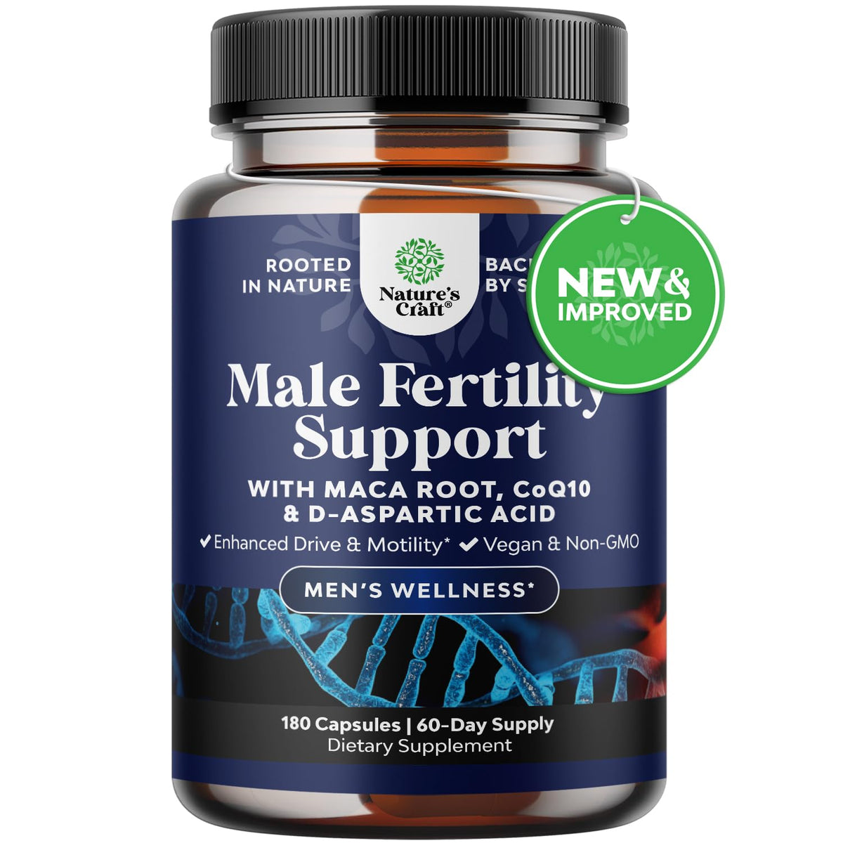 Natures Craft Pre Conceive bottle with capsules for daily reproductive health support