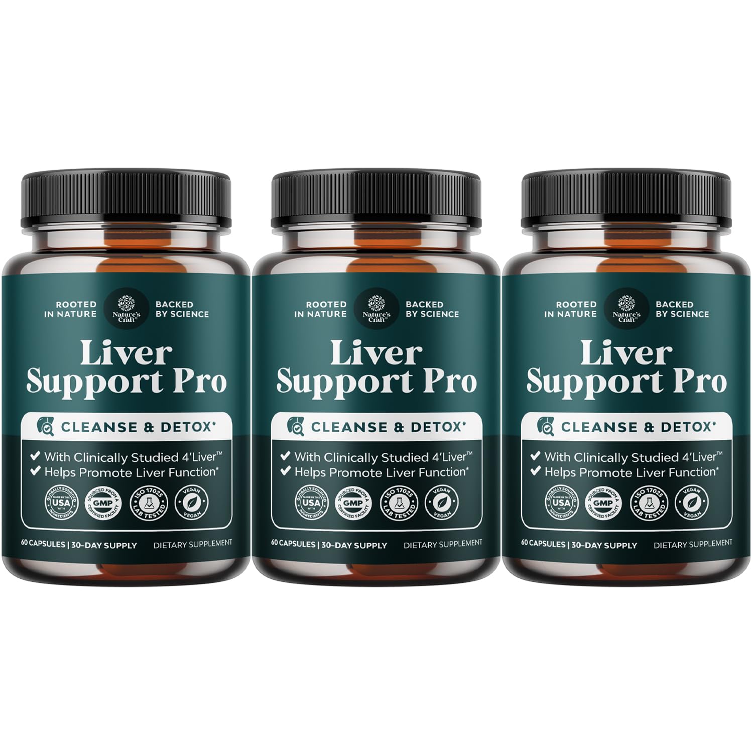 Natures Craft Pro Liver Support bottle for daily liver care and routine wellness.