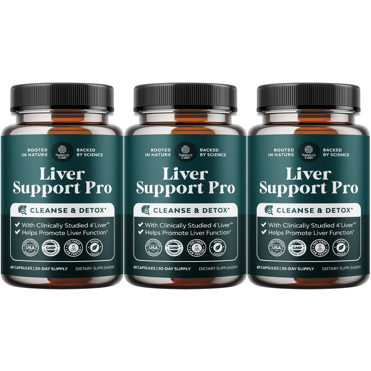 Natures Craft Pro Liver Support bottle for daily liver care and routine wellness.
