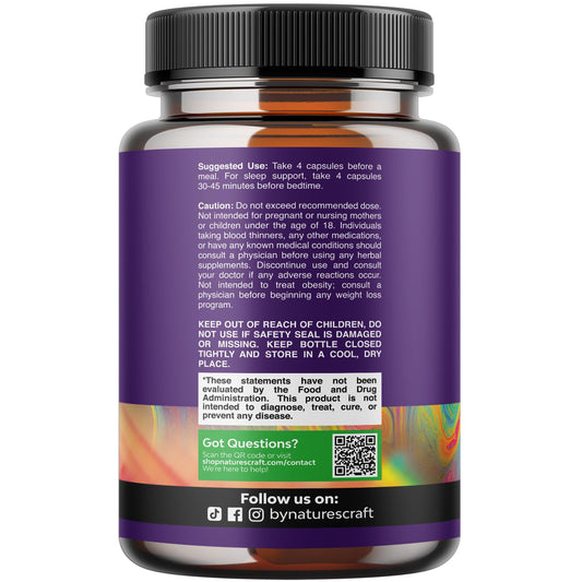 Natures Craft Magnesium Glycinate capsules close-up showing vegan, chelated formula