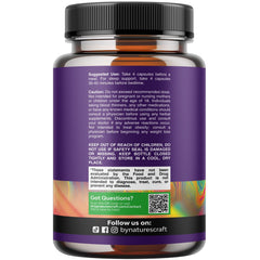 Natures Craft Magnesium Glycinate capsules close-up showing vegan, chelated formula