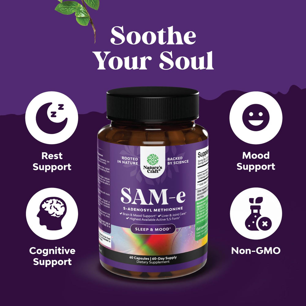 Nature's Craft Sam-E packaging highlighting two-bottle value