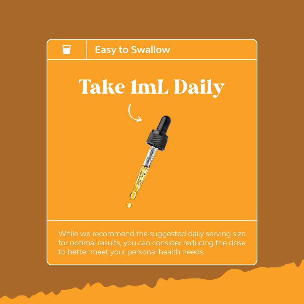 Nature's Craft Turmeric Drops bottle with a warm golden glow.
