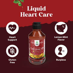 Natures Craft USA-made cod liver oil bottle showcasing GMP ISO facility quality.