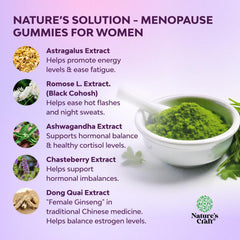 Nature's Craft vegan, non-GMO, gluten-free gummies packaging communicates clean nutrition.