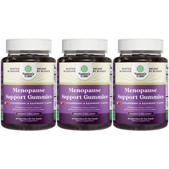 Nature's Craft Women's Menopause Gummies with Dong Quai bottle displayed for potential hot flash support.