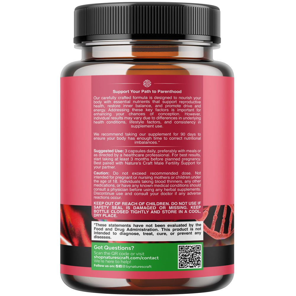 Natures Craft women's prenatal multivitamin pack front view for hormone balance