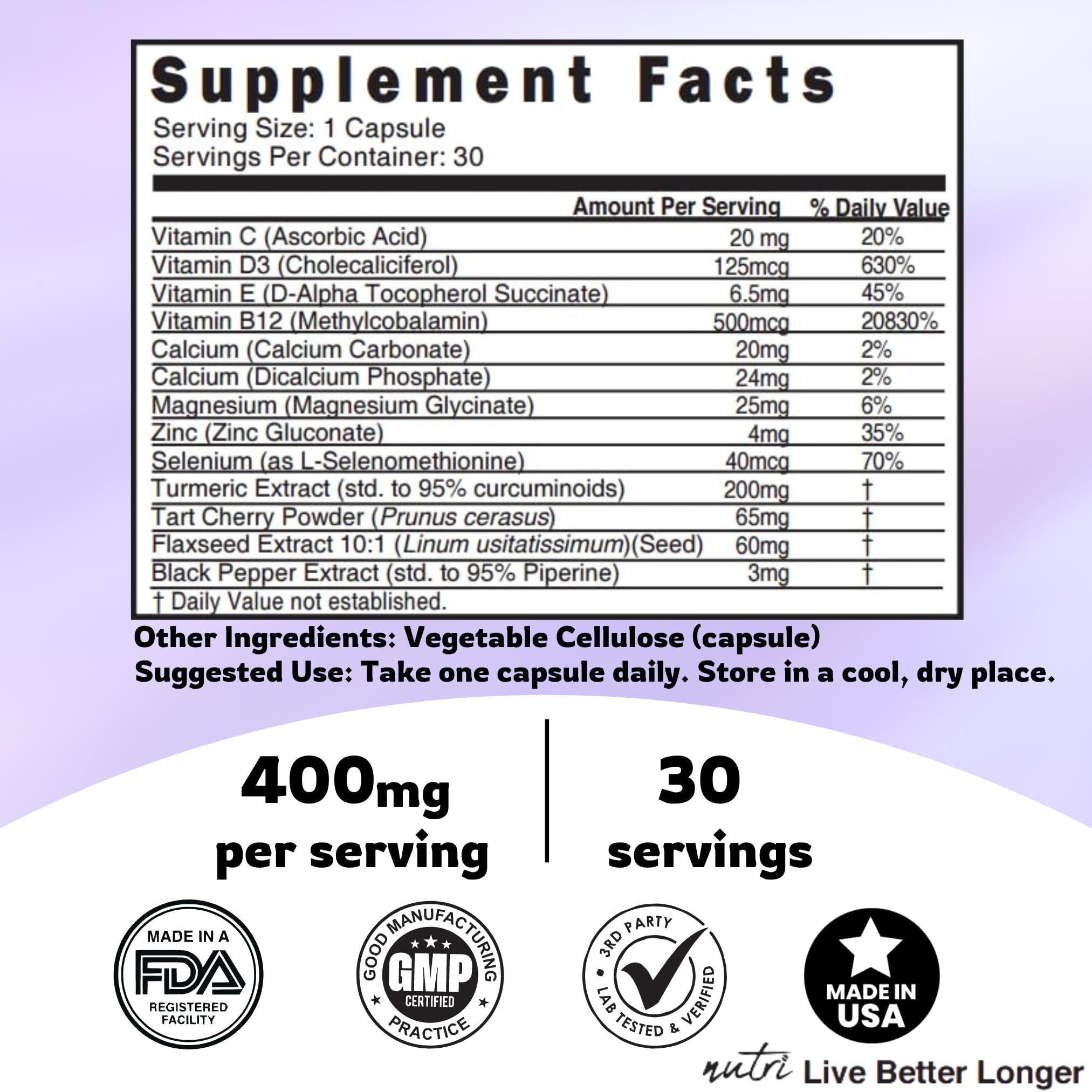 Nature's Fusions LupuEase pill dispense ready for daily dose.