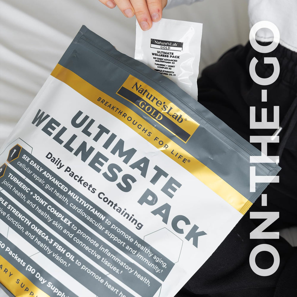 Nature's Lab omega-3 softgels for daily intake and wellness