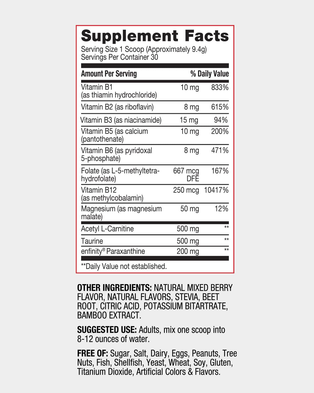 Premium packaging box signaling quality and ingredients.