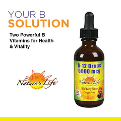 Nature's Life Biotin 2500mcg non-GMO vegetable capsules.
