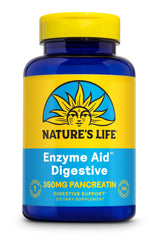 Nature's Life Enzyme Aid Digest Cap bottle front view for post-meal support.