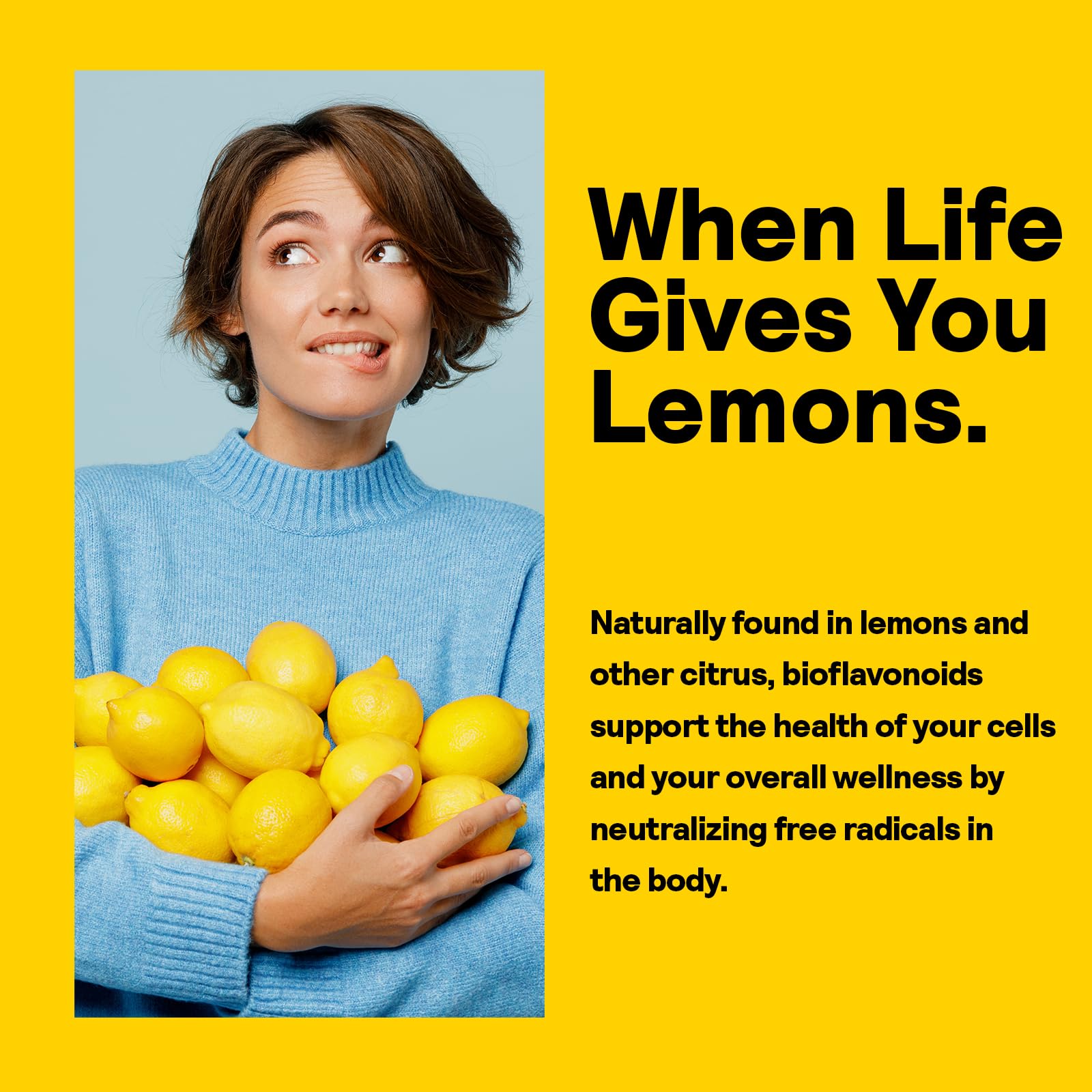 Nature's Life Lemon Bioflavonoids tablet dispense shows easy dosing.