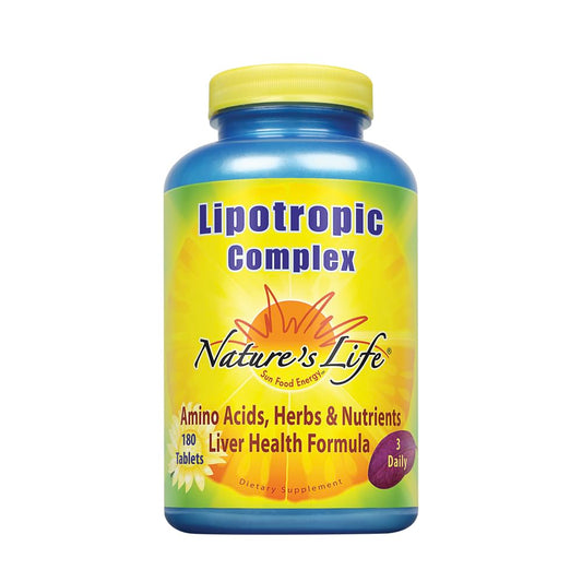 Nature's Life Lipotropic Complex bottle promoting healthy liver support.