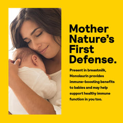 Nature's Life Monolaurin packaging and branding signals trusted immune support