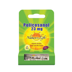 Nature's Life Policosanol 23mg bottle front label with product name and info