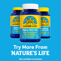 Nature's Life Renewing Magnesium ingredients panel close-up showing GMP testing