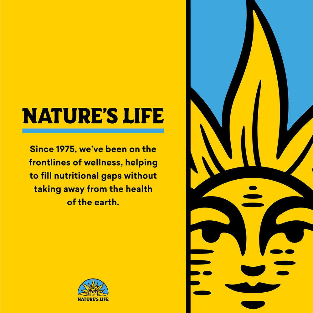 Nature's Life multivitamin packaging showing 3-month supply and box details.