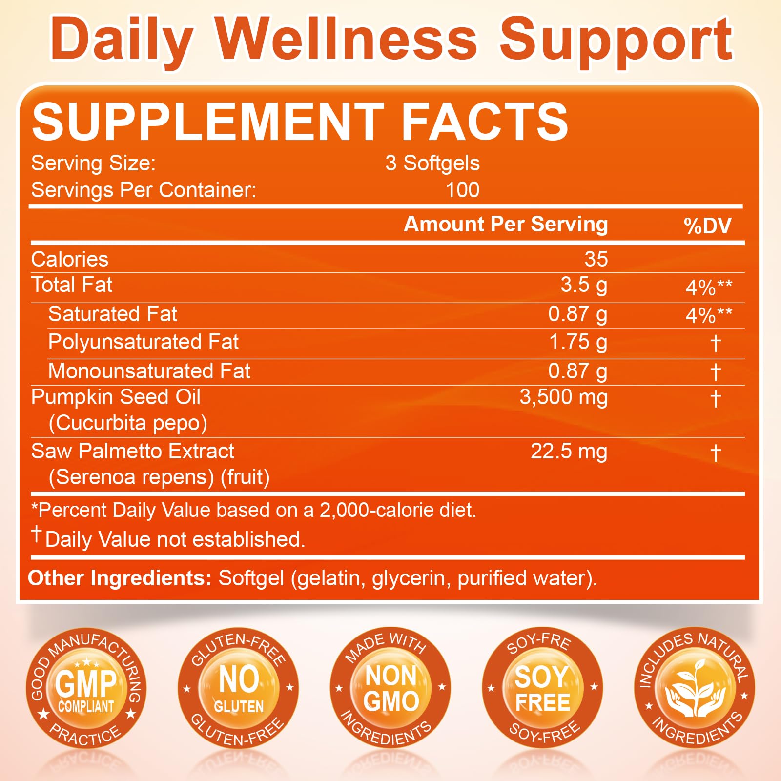 Nature's Live essential fatty acids and phytosterols support balanced health daily.