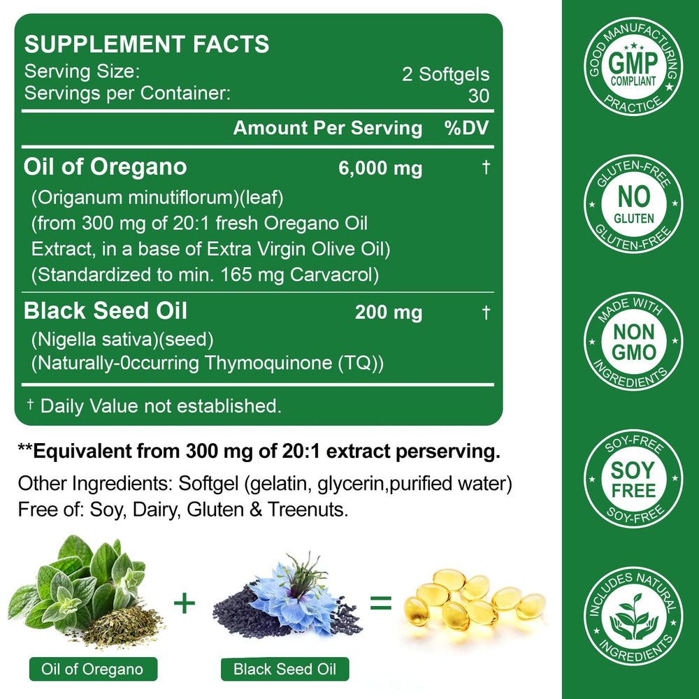 Nature's live two-bottle 60-day supply for routine use