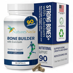 Nature's Nectar bone and joint capsules close-up highlighting the capsule design and formula