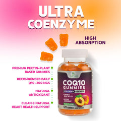 Nature's Nutrition CoQ10 Gummies daily-use bottle image emphasizing convenience