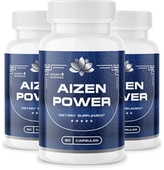 Nature’s NutriWave AizenPower bottle with capsules for daily wellness support.