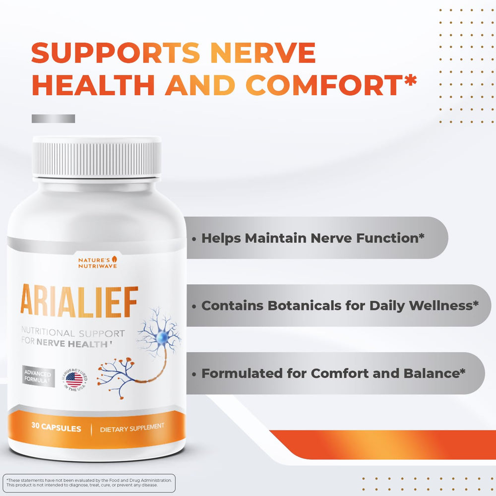 Arialief capsule close-up highlights natural ingredients for daily vitality