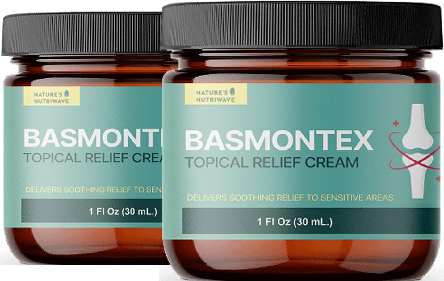 Nature’s NutriWave Basmontex Comfort Cream on knees and back provides cooling relief and hydration.