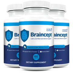 Nature’s NutriWave Braincept bottle pour for easy daily balance.